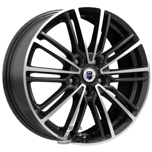 колесные диски K&K Эрфурт 7x17 5*114.3 ET48.5 DIA67.1 Алмаз черный Литой