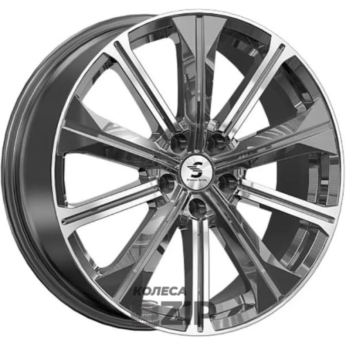 колесные диски Скад KP013 7x19 5*114.3 ET40 DIA66.6 Diamond gloss graphite Литой