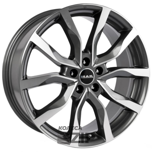 колесные диски MAK Highlands 8x19 5*120 ET38 DIA72.6 Gunmetal Mirror Face Литой