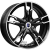 колесные диски K&K Солар 7x17 4*100 ET41 DIA60.1 Алмаз черный Литой