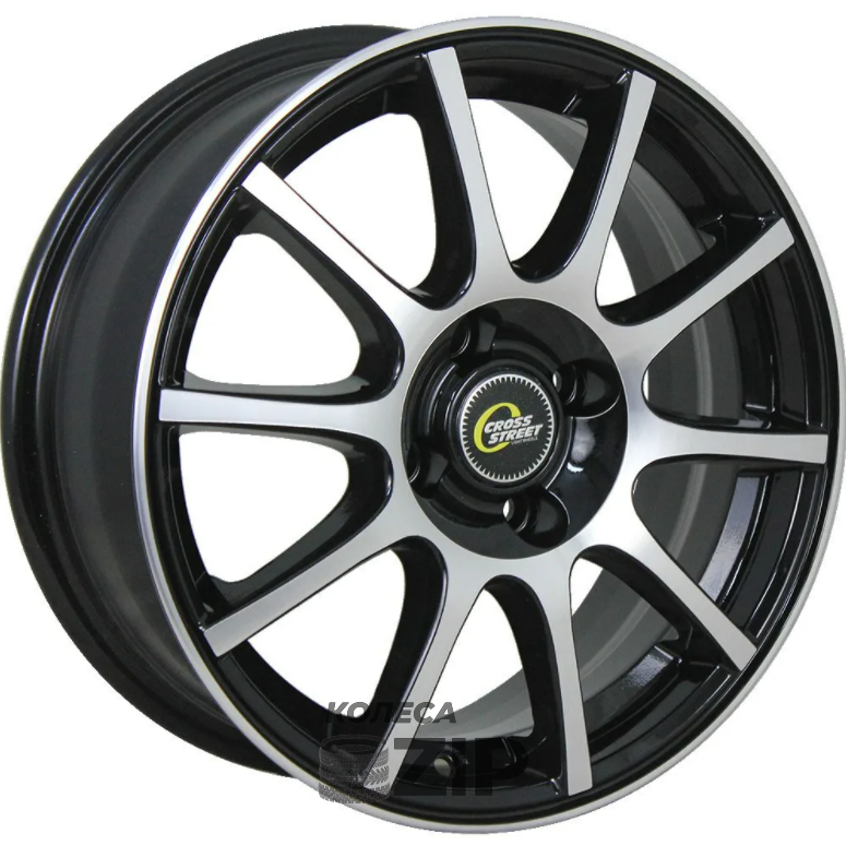 колесные диски Cross Street CR-16 6x15 4*100 ET47 DIA54.1 BKF Литой