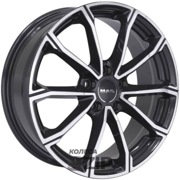 колесные диски MAK DaVinci 8x19 5*114.3 ET35 DIA76.1 Black mirror Литой