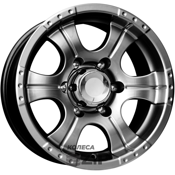 колесные диски K&K Байконур 8x16 5*139.7 ET15 DIA110.1 Дарк платинум Литой