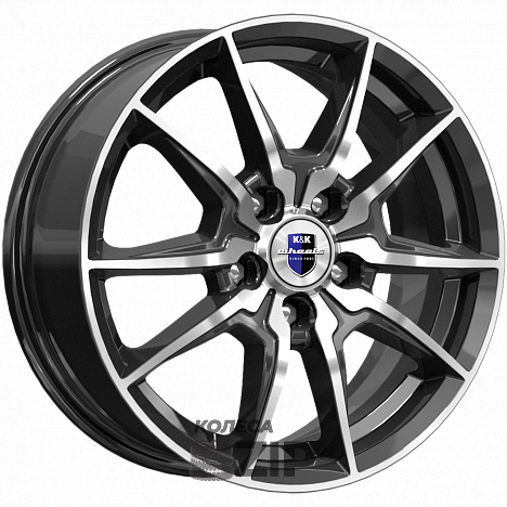 колесные диски K&K Адамар 6.5x16 5*105 ET38 DIA56.6 Алмаз черный Литой