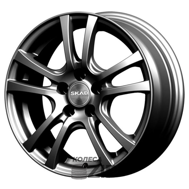 колесные диски Скад Дели 6x15 4*100 ET48 DIA54.1 Графит Литой