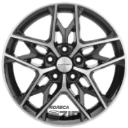 колесные диски Khomen KHW 1709 7x17 5*108 ET45 DIA60.1 Black-FP Литой