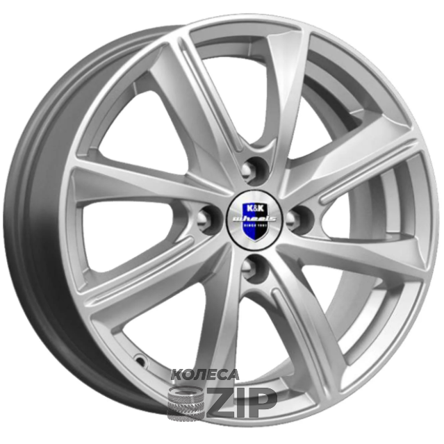 колесные диски K&K Арнар 6x15 4*98 ET35 DIA58.6 Сильвер SK Литой