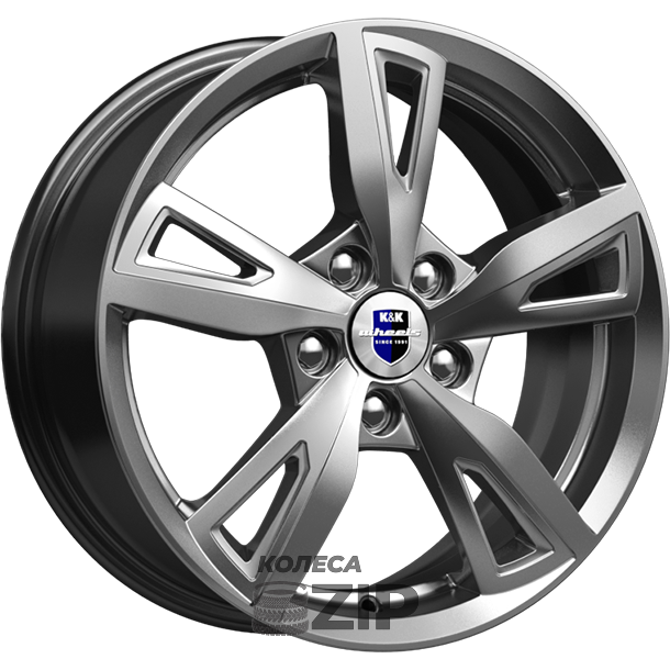 колесные диски K&K Фишт 6.5x16 5*108 ET52.5 DIA63.3 Дарк платинум Литой