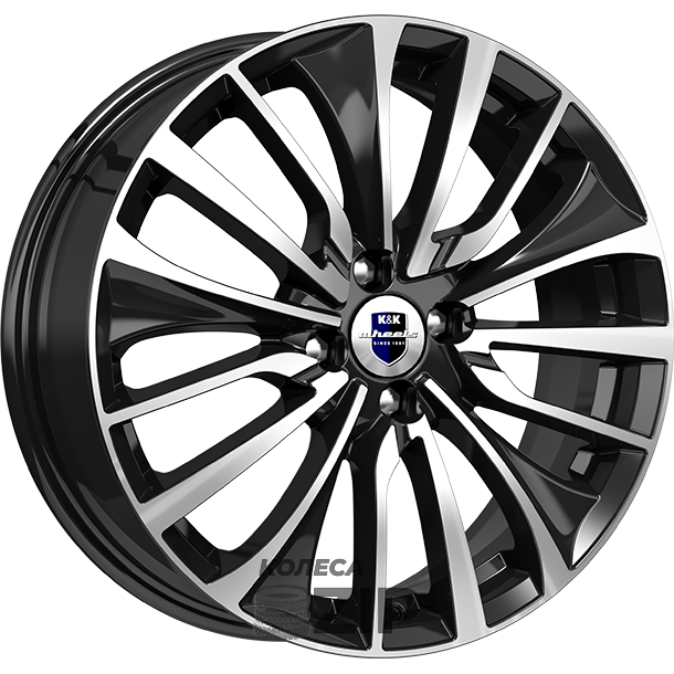 колесные диски K&K Flanker 6.5x17 5*114.3 ET40 DIA64.1 Алмаз черный Литой