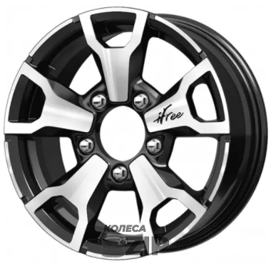 колесные диски iFree Тайган 6x16 5*139.7 ET40 DIA98.1 Блэк Джек Литой