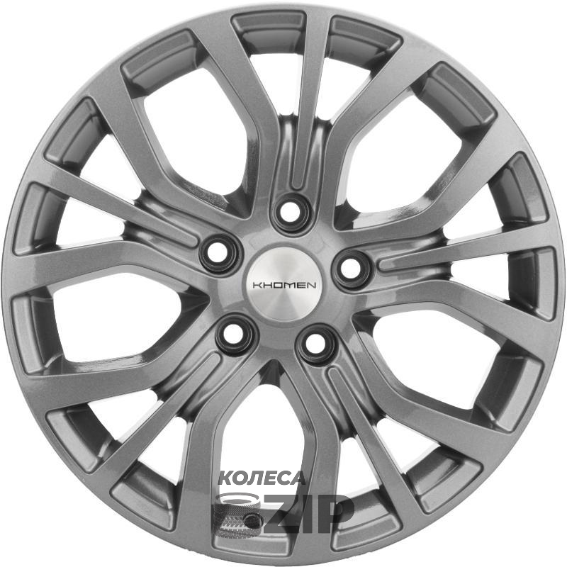 колесные диски Khomen KHW 1608 6.5x16 5*114.3 ET38 DIA67.1 Gray Литой