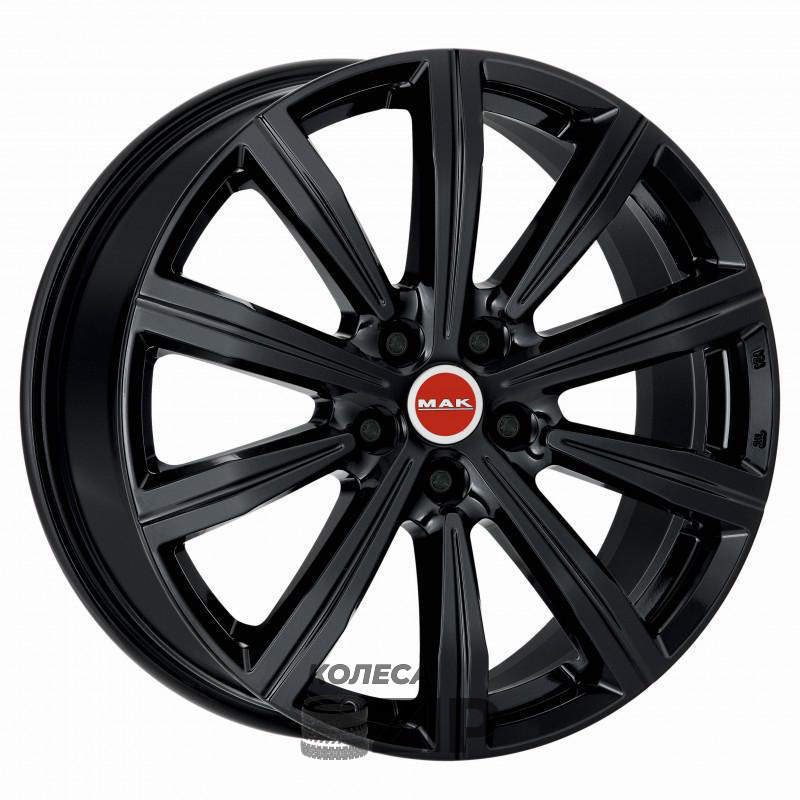 колесные диски MAK Birmingham 8x19 5*112 ET28 DIA66.6 Gloss Black Литой