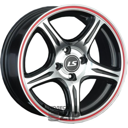 колесные диски LS 319 6.5x15 4*100 ET40 DIA73.1 BKFRL Литой