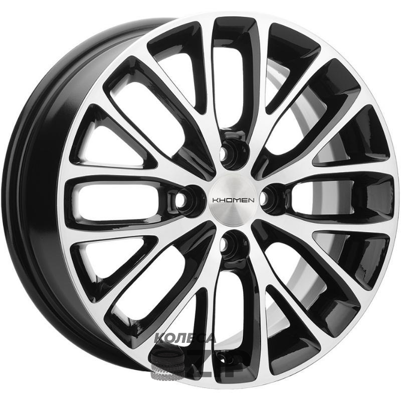 колесные диски Khomen KNW 1506 6x15 4*100 ET48 DIA54.1 BKF Литой