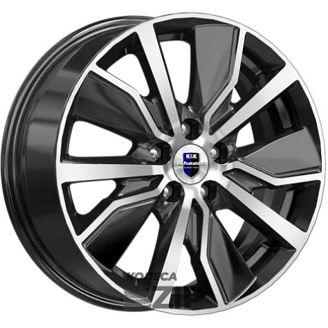 колесные диски K&K Гамбит 6.5x16 5*100 ET38 DIA57.1 Алмаз черный Литой