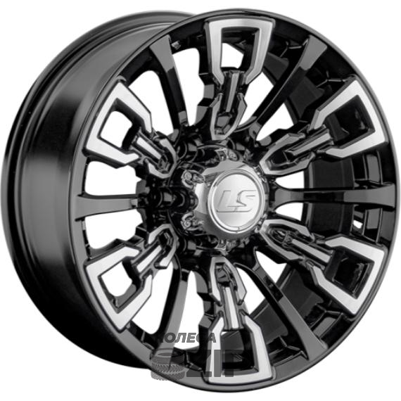 колесные диски LS 1363 8x17 6*139.7 ET-15 DIA106.1 BKF Литой