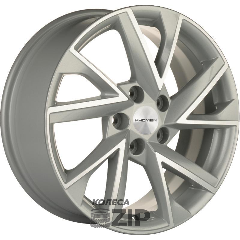 колесные диски Khomen KHW 1714 7x17 5*114.3 ET39 DIA60.1 F-Silver-FP Литой