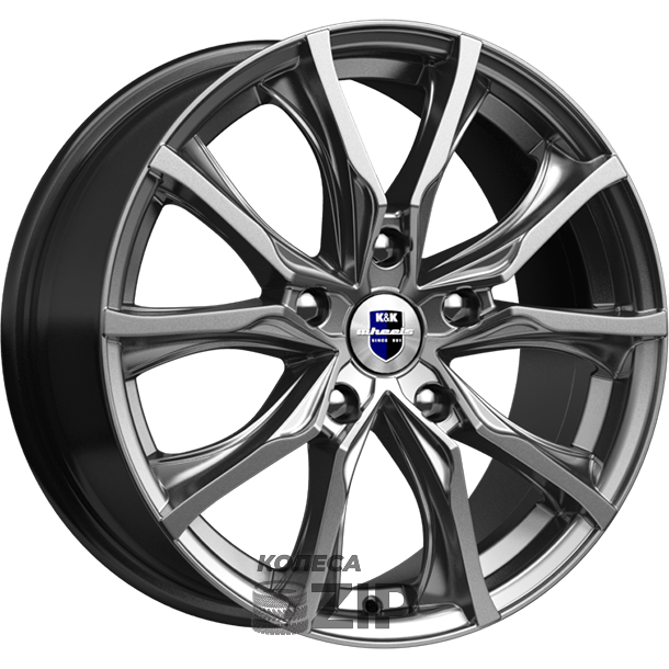 колесные диски K&K Твист 7.5x17 5*120 ET43 DIA72.6 Дарк платинум Литой