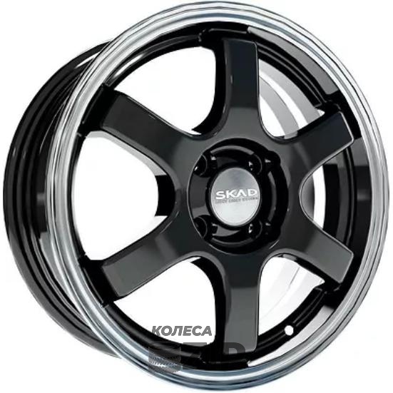 колесные диски Скад Киото 6x15 4*100 ET45 DIA67.1 Антрацит-алмаз Литой
