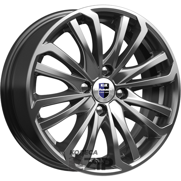 колесные диски K&K Рим 6.5x16 4*114.3 ET40 DIA66.1 Дарк платинум Литой