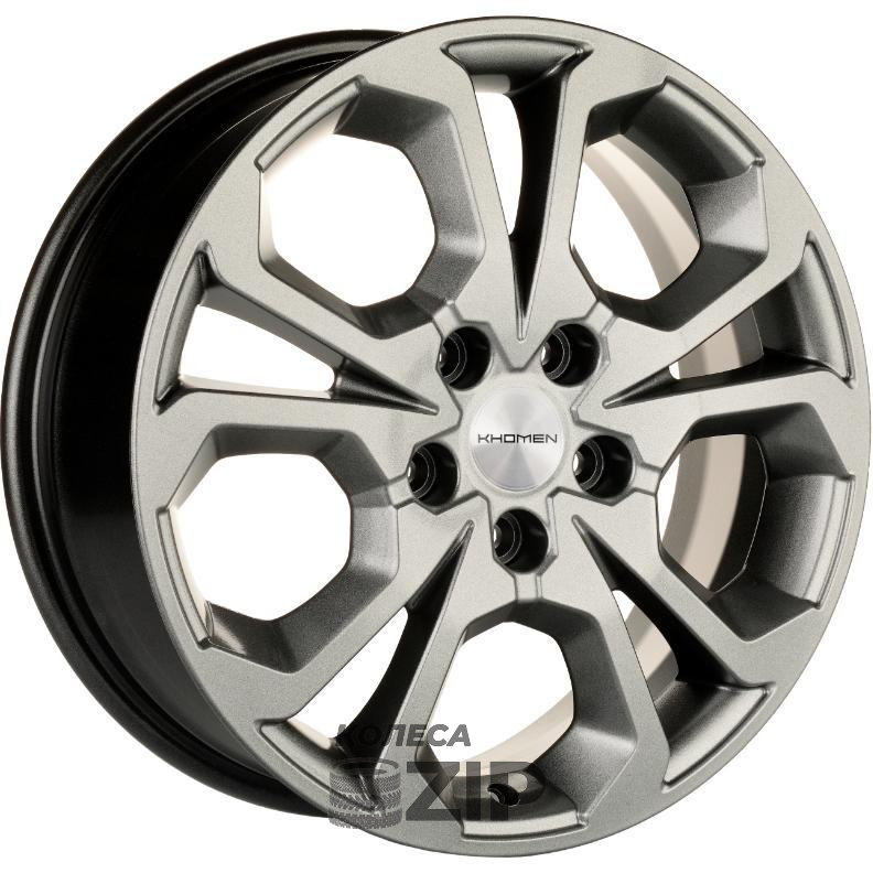 колесные диски Khomen KHW 1711 6.5x17 5*114.3 ET50 DIA66.1 Gray Литой