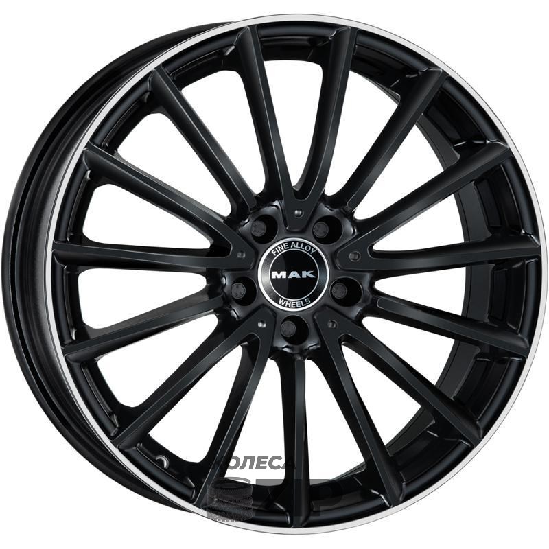 колесные диски MAK Komet 8x19 5*112 ET33 DIA66.6 Gloss Black Mirror Ring Литой