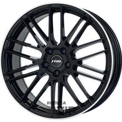 колесные диски Rial Kibo 8x18 5*114.3 ET45 DIA70.1 Diamond Black Lip Polished Литой