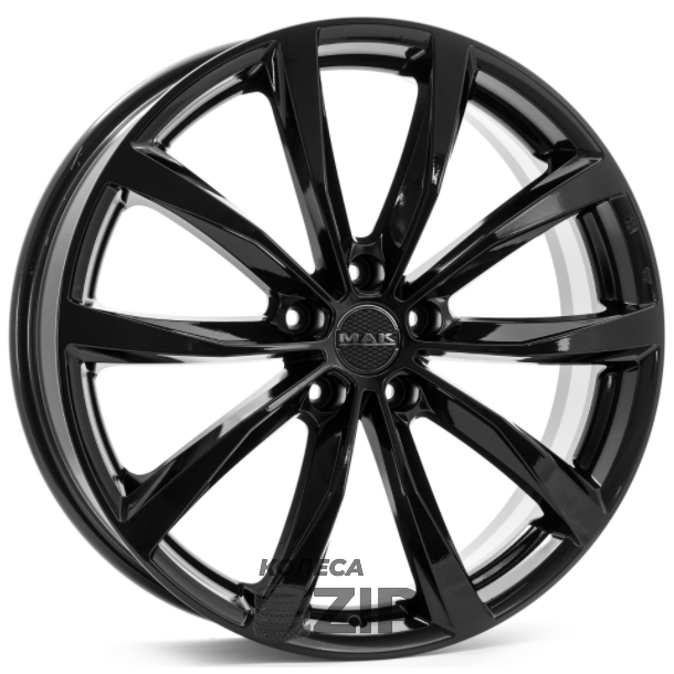 колесные диски MAK Wolf 8x18 5*112 ET30 DIA57.1 Gloss Black Литой