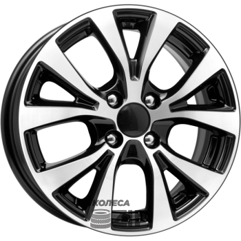 колесные диски K&K КС685 6x16 4*100 ET37 DIA60.1 Алмаз черный Литой