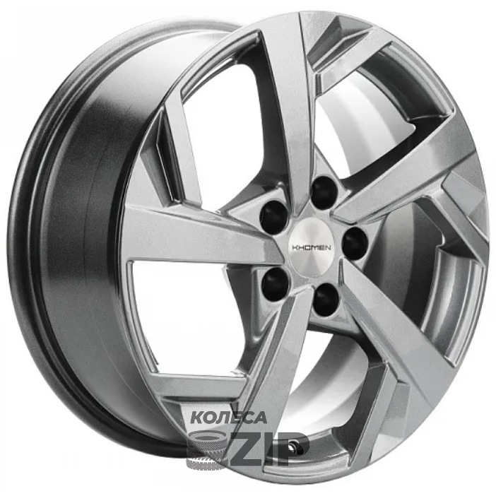 колесные диски Khomen KHW 1712 7x17 5*114.3 ET37 DIA66.6 Gray Литой