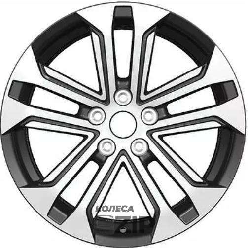колесные диски Khomen KHW 1803 7x18 5*108 ET45 DIA60.1 Black-FP Литой