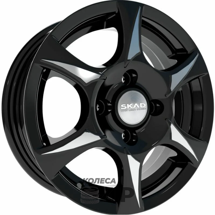 колесные диски Скад Аэро 5x13 4*100 ET45 DIA67.1 Алмаз Литой