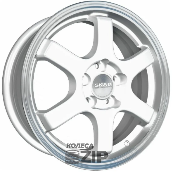 колесные диски Скад Киото 6x15 4*98 ET38 DIA58.6 Алмаз белый Литой
