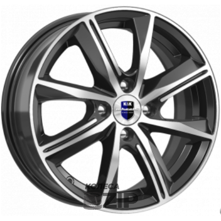 колесные диски K&K Арнар 6x15 4*100 ET40 DIA67.1 Алмаз черный SK Литой