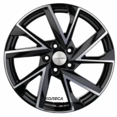 колесные диски Khomen KHW 1714 7x17 5*114.3 ET39 DIA60.1 Black-FP Литой
