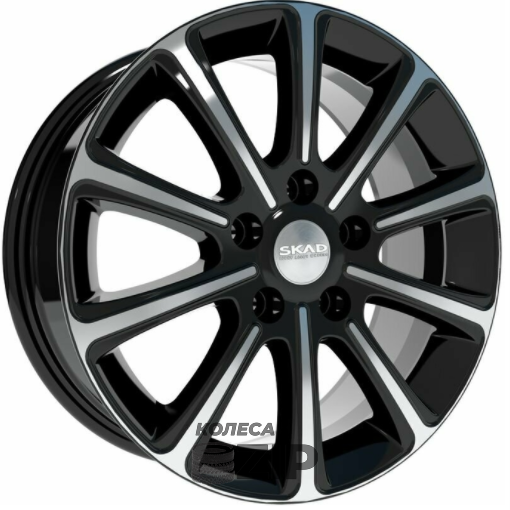 колесные диски Скад Милан 6.5x16 5*100 ET38 DIA67.1 Алмаз Литой