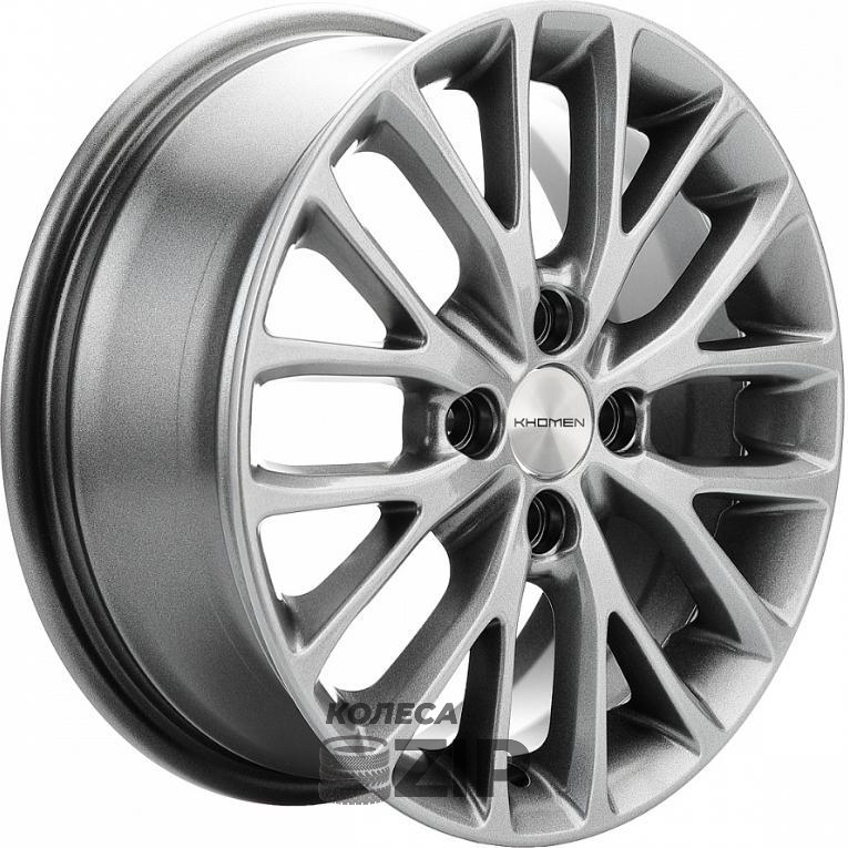 колесные диски Khomen KHW 1506 6x15 4*100 ET50 DIA60.1 G-Silver Литой