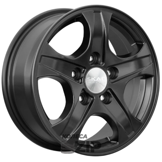 колесные диски Скад Калипсо 6.5x16 5*139.7 ET43 DIA98.5 Черный матовый Литой