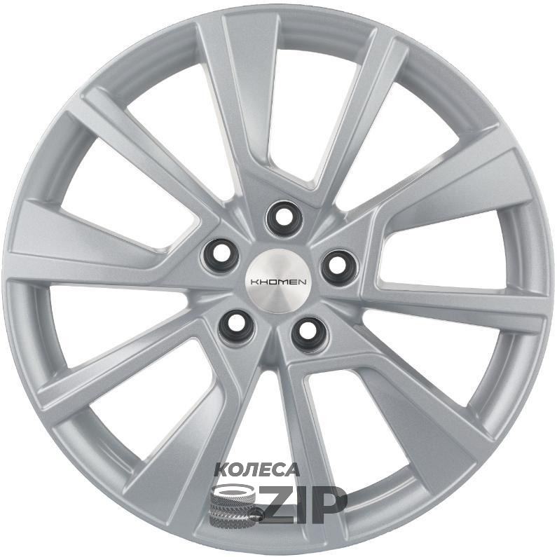 колесные диски Khomen KHW 1802 7x18 5*112 ET43 DIA57.1 F-Silver Литой