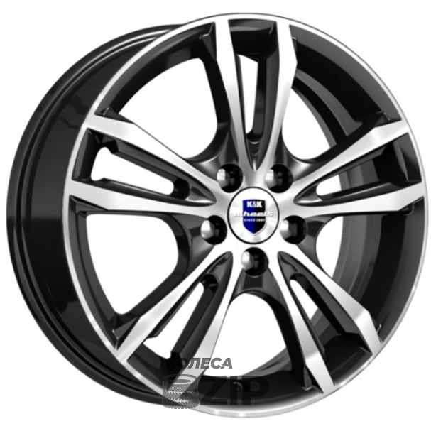 колесные диски K&K Samara 6x16 4*100 ET41 DIA60.1 Алмаз черный Литой
