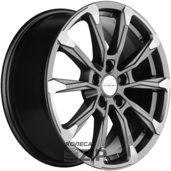 колесные диски Khomen KHW 1808 7.5x18 5*114.3 ET50 DIA67.1 Gray-FP Литой