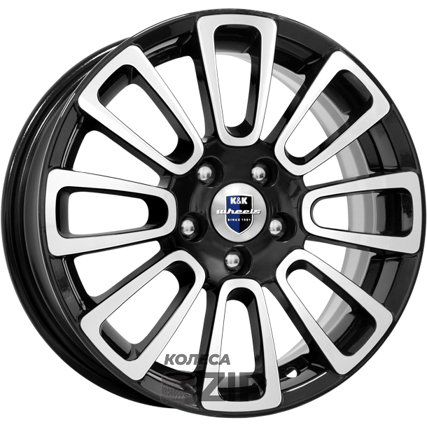 колесные диски K&K Неман 6x15 5*100 ET40 DIA67.1 Алмаз черный Литой