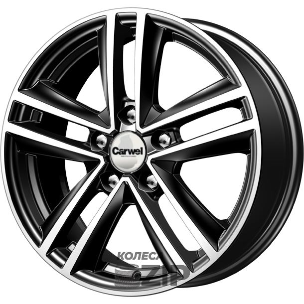 колесные диски Carwel Неро 6x15 5*105 ET39 DIA56.6 AB Литой
