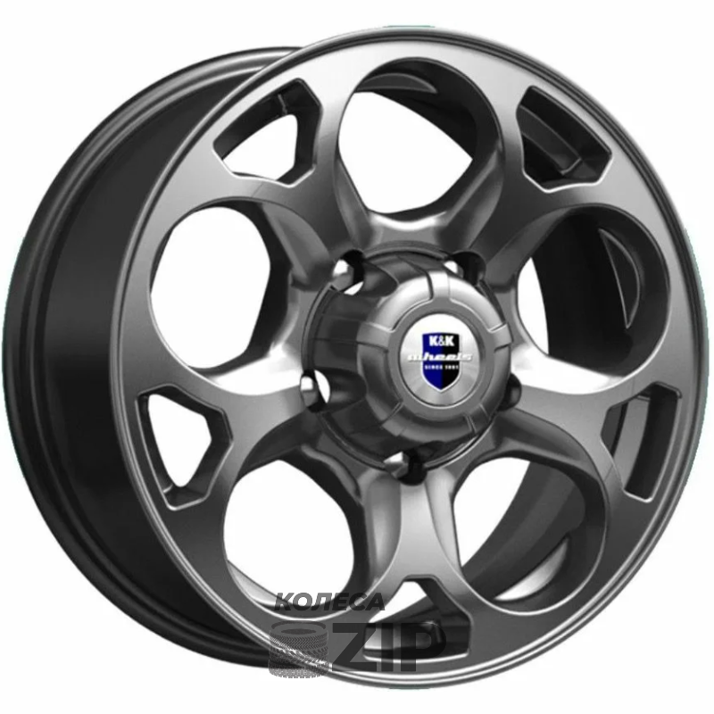 колесные диски K&K Линкс 7x16 5*139.7 ET35 DIA108.6 Дарк платинум Литой