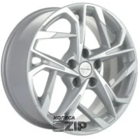колесные диски Khomen KHW 1716 7x17 5*112 ET49 DIA57.1 F-Silver-FP Литой