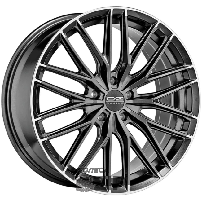 колесные диски OZ Granturismo 9.5x20 5*112 ET18 DIA75.1 Star Graphite Diamond Lip Литой