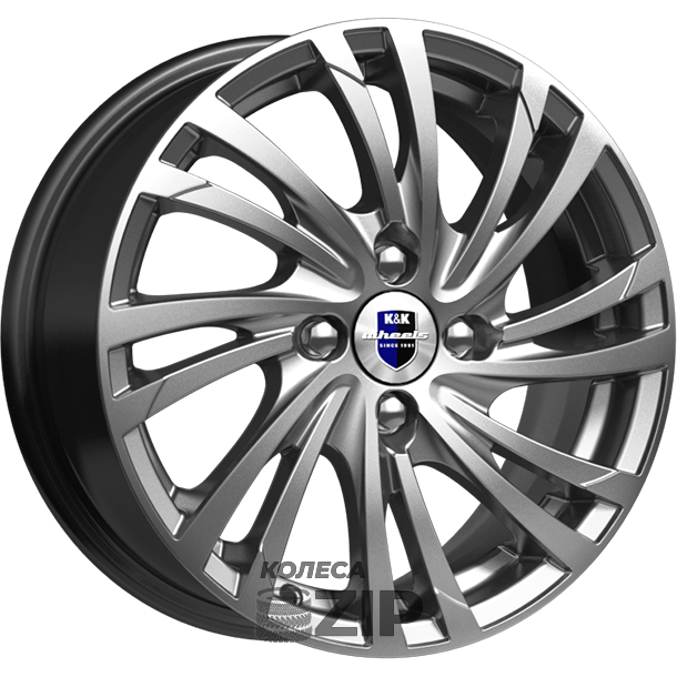 колесные диски K&K Мейола 6x15 4*114.3 ET40 DIA67.1 Дарк платинум Литой