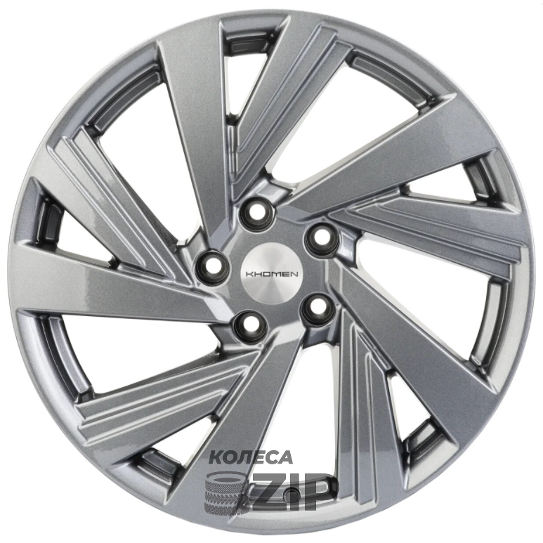 колесные диски Khomen KHW 1801 7.5x18 5*108 ET40 DIA60.1 Gray Литой
