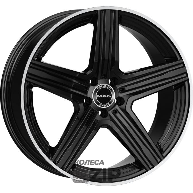 колесные диски MAK Lewis 9x18 5*112 ET50 DIA66.6 Gloss Black Mirror Ring Литой