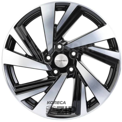 колесные диски Khomen KHW 1801 7.5x18 5*108 ET40 DIA60.1 Black-FP Литой